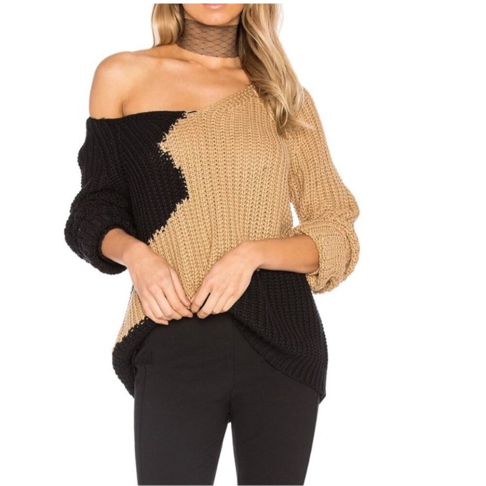 House of Harlow 1960  & Revolve Camel Sweater